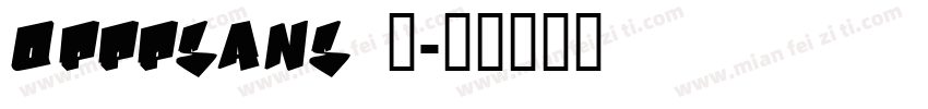 opppsans B字体转换